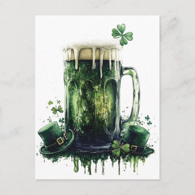 Carte Postale Salutations à la Saint Patrick ! Illustration de b (Devant)