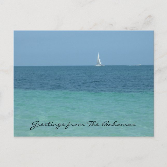Carte Postale salutations bahamas (Devant)