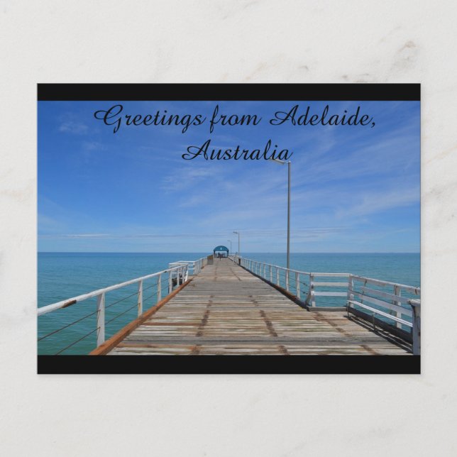 Carte Postale Salutations d'Adélaïde Australie (Devant)
