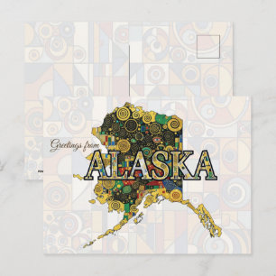 Carte Postale Salutations d'Alaska
