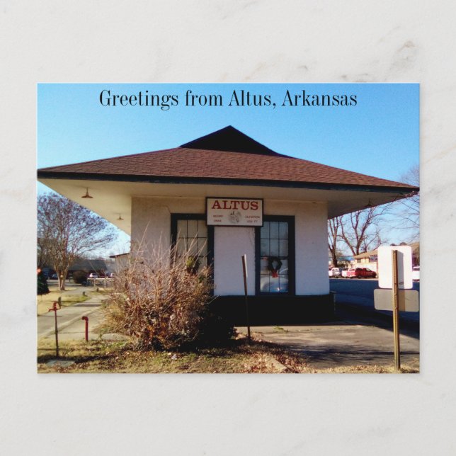 Carte Postale Salutations D'Altus, Arkansas (Devant)