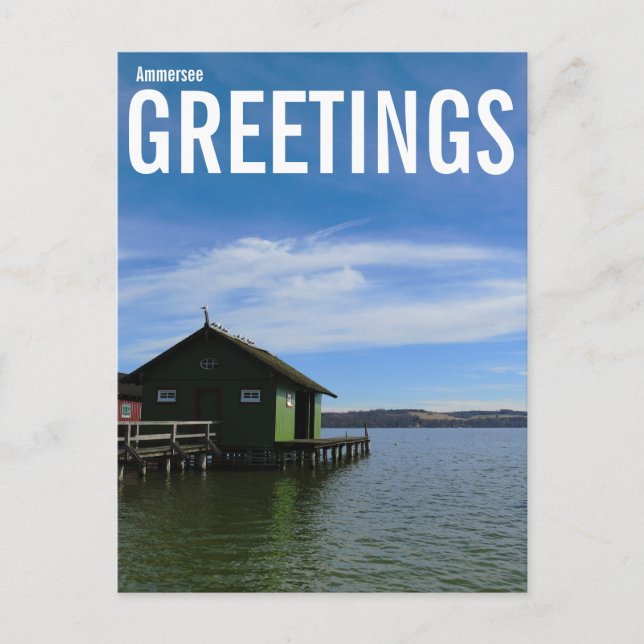 Carte Postale Salutations d'Ammersee  (Devant)
