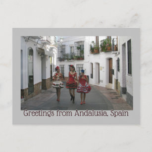 Carte Postale Salutations d'Andalousie, Espagne