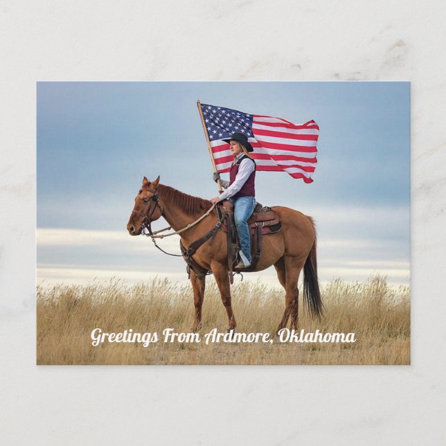 Carte Postale Salutations d'Ardmore, Oklahoma (Devant)