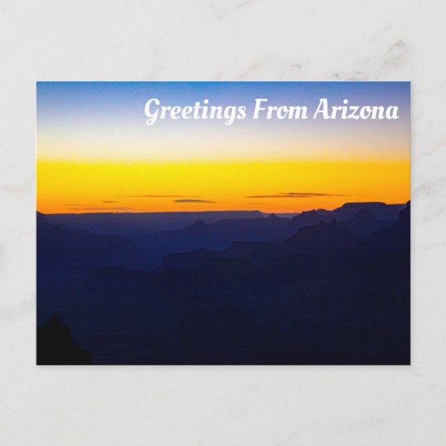Carte Postale Salutations d'Arizona (Devant)
