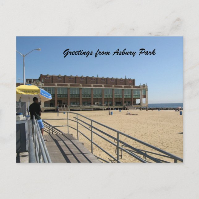 Carte Postale Salutations d'Asbury Park (Devant)