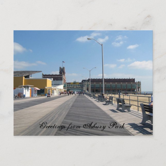 Carte Postale Salutations d'Asbury Park (Devant)