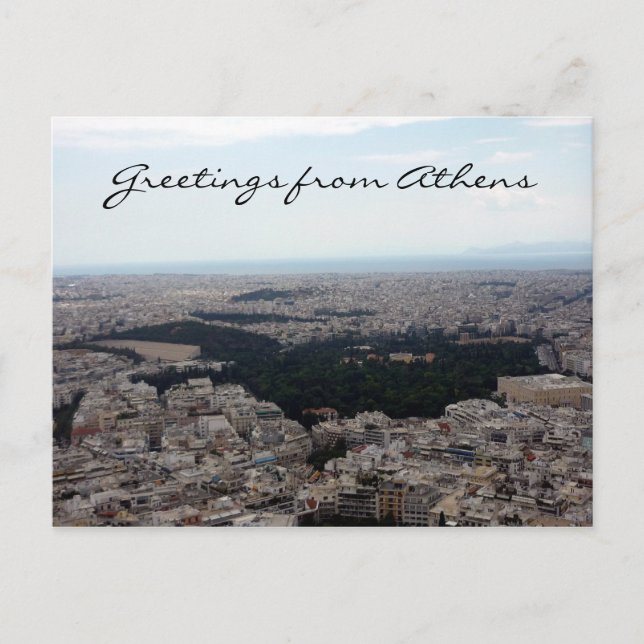 Carte Postale salutations d'athens vista (Devant)
