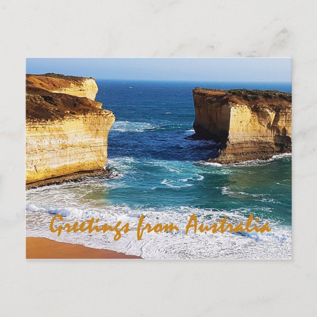 Carte Postale Salutations d'Australie (Devant)