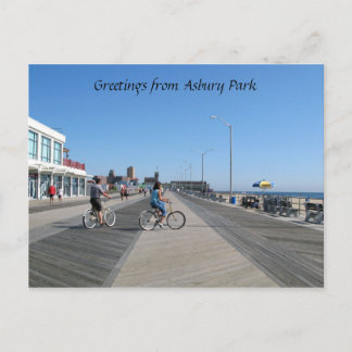 Carte Postale Salutations de Asbury Park, NJ
