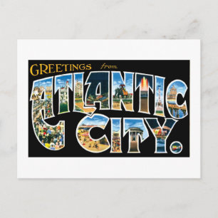 Carte Postale Salutations de Atlantic City !