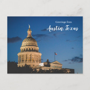 Carte Postale Salutations de Austin Texas Postcard Capitol