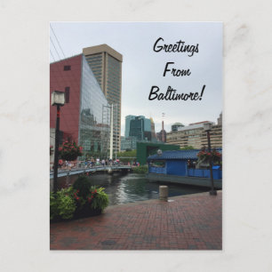 Carte Postale Salutations de Baltimore