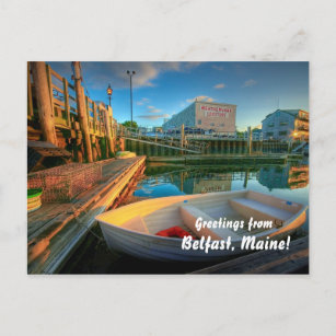 Carte Postale Salutations de Belfast Maine !
