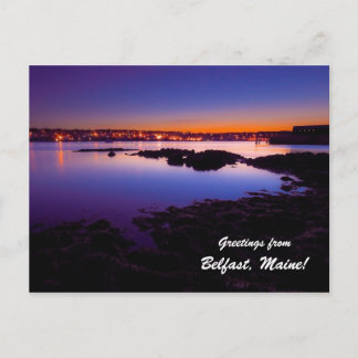 Carte Postale Salutations de Belfast Maine !