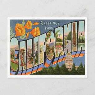 Carte Postale Salutations de Californie