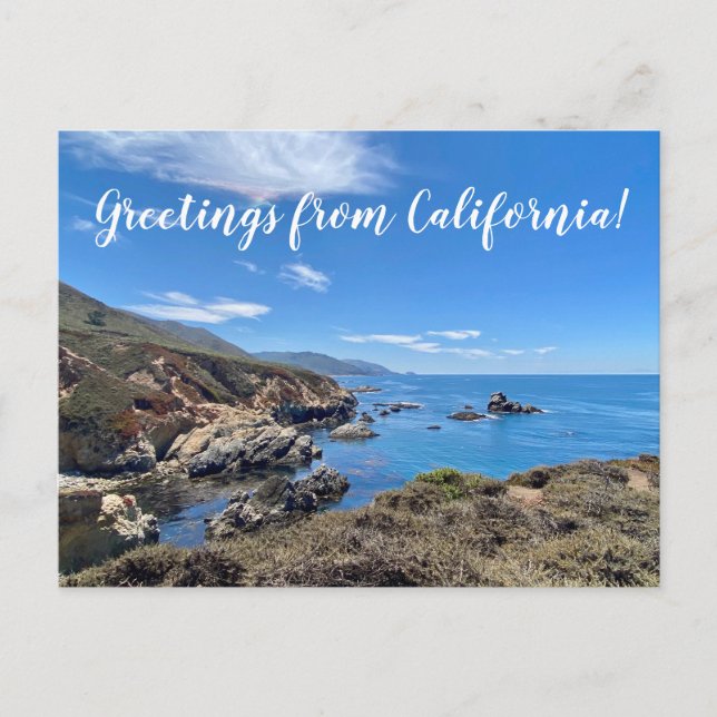 Carte Postale Salutations de Californie ! (Devant)