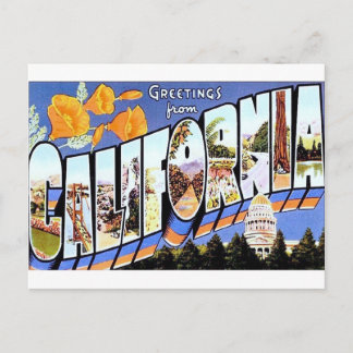 Carte Postale Salutations de Californie
