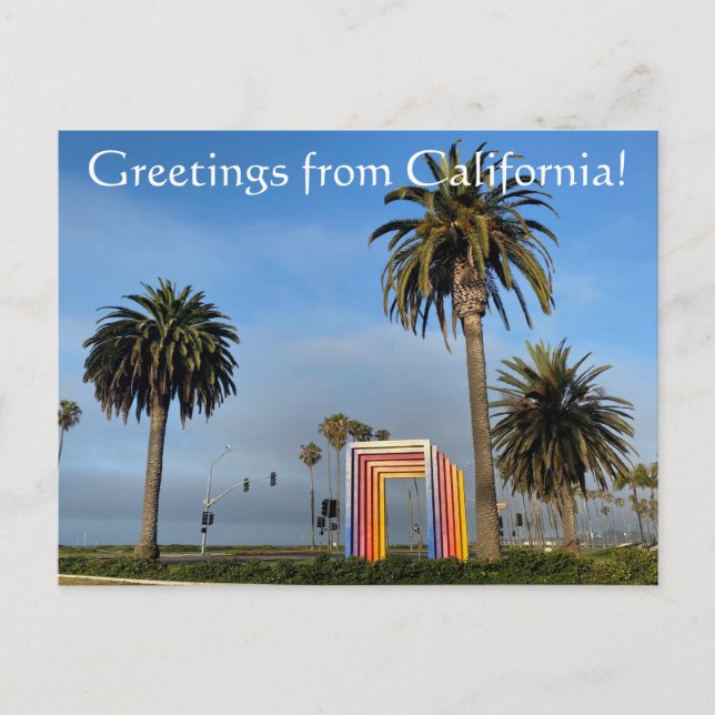 Carte Postale Salutations de Californie : Porte chromatique (Devant)