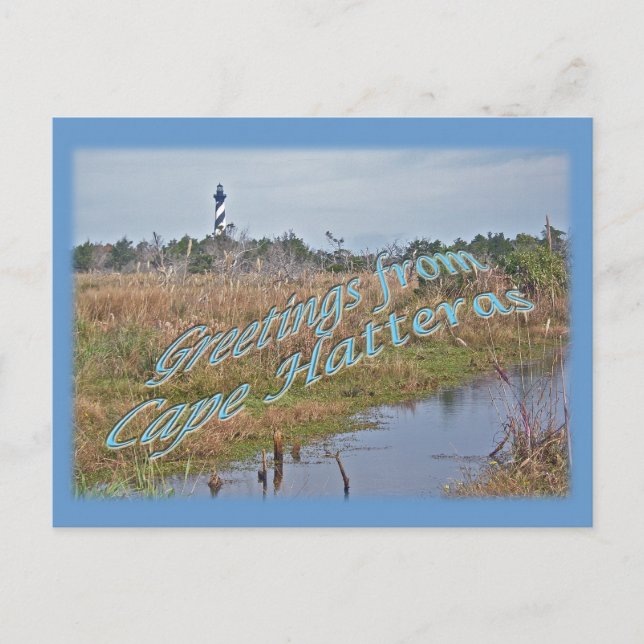 Carte Postale Salutations de Cape Hatteras OBX (Devant)