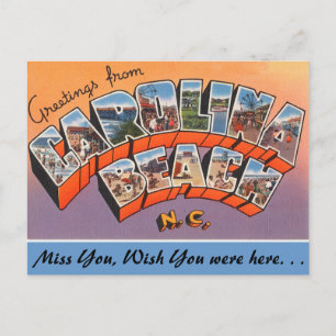 Carte Postale Salutations de Carolina Beach