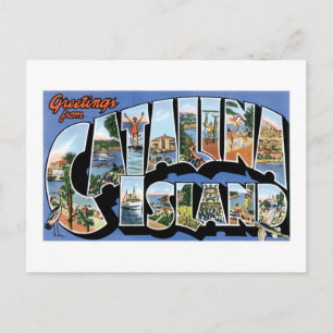 Carte Postale Salutations de Catalina Island, Californie !