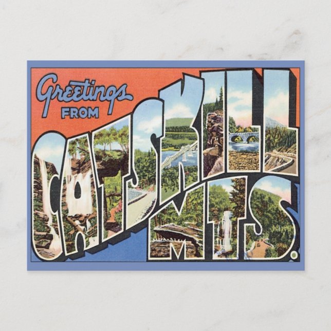 Carte Postale Salutations De Catskill Mountains (Devant)