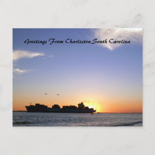 Carte Postale Salutations de Charleston South Carolina Customiza