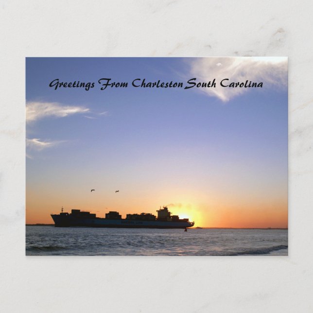 Carte Postale Salutations de Charleston South Carolina Customiza (Devant)