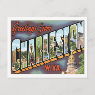 Carte Postale Salutations de Charleston West Virginia US City