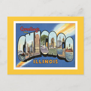 Carte Postale Salutations De Chicago Illinois