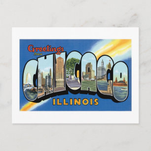 Carte Postale Salutations de Chicago, Illinois !