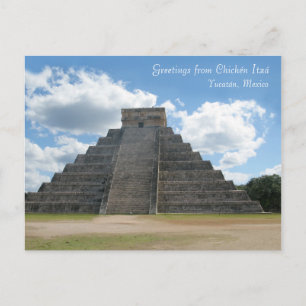 Carte Postale Salutations de Chichén Itzá, Mexique
