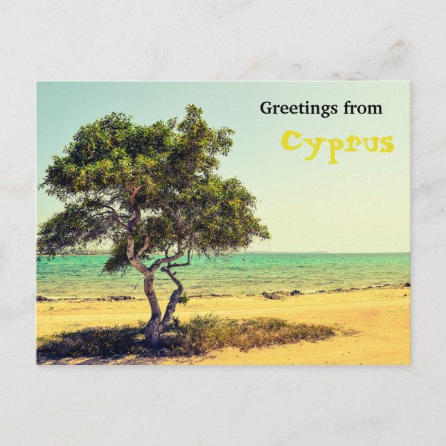 Carte Postale Salutations de Chypre (Devant)