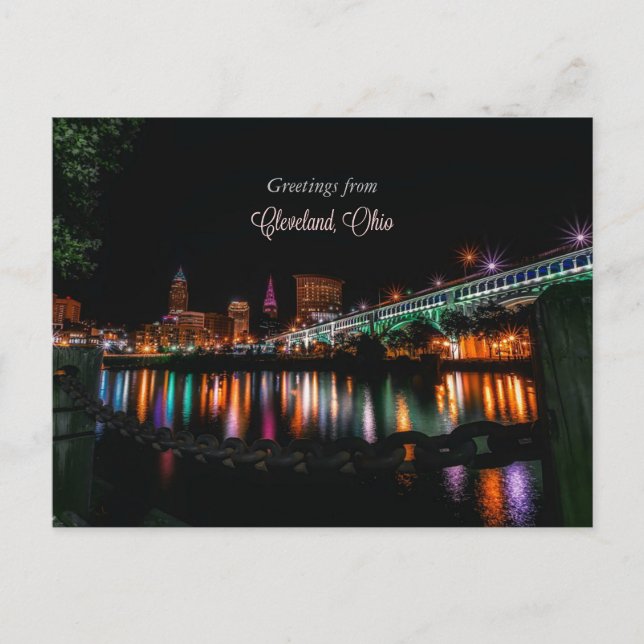 Carte Postale Salutations de Cleveland, Ohio (Devant)