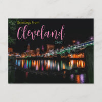 Salutations de Cleveland Ohio Postcard