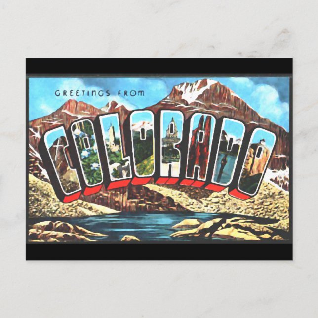 Carte Postale Salutations De Colordao (Devant)