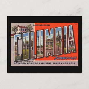 Carte Postale Salutations de Columbia