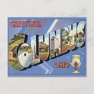 Carte Postale Salutations De Columbus Ohio