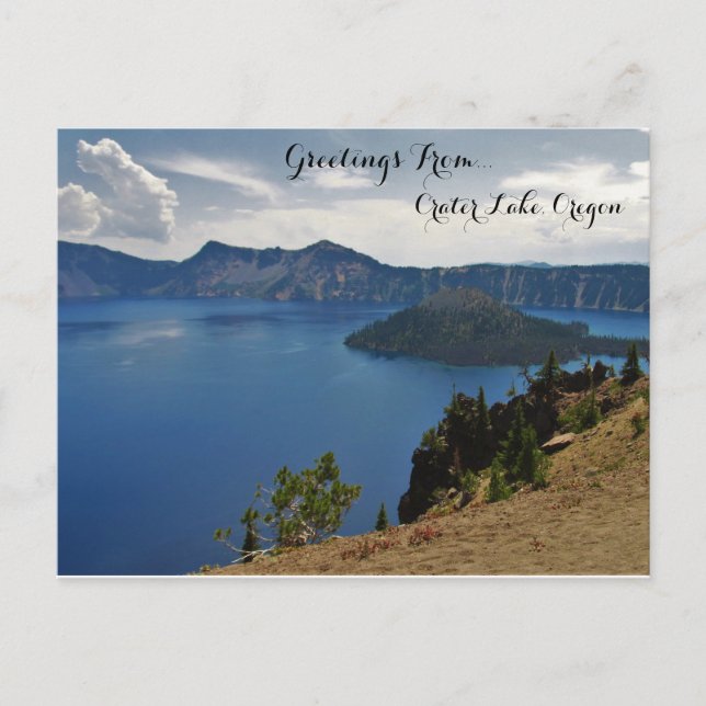 Carte Postale Salutations De Crater Lake (Devant)