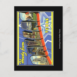 Carte Postale Salutations de Dallas le Texas