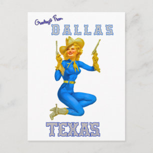 Carte Postale Salutations de Dallas Texas 