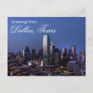 Carte Postale Salutations de Dallas, Texas Postcard
