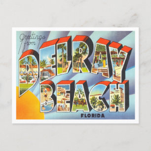 Carte Postale Salutations de Delray Beach, Floride Travel