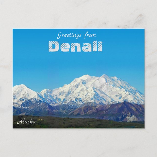Carte Postale Salutations de Denali Alaska  (Devant)