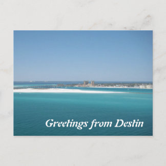Carte Postale Salutations de Destin