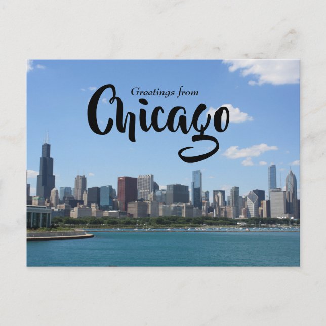 Carte Postale Salutations de Downtown Chicago   (Devant)