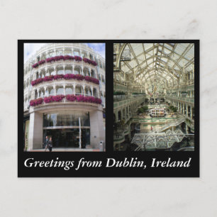 Carte Postale Salutations de Dublin Irlande