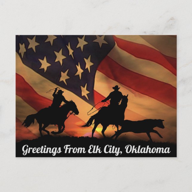 Carte Postale Salutations de Elk City, Oklahoma Postcard (Devant)