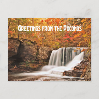 Carte Postale Salutations de Factory Falls, Pennsylvanie